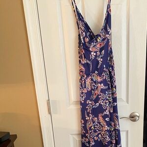 NWT Purple Paisley long dress